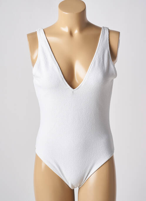 Costum de baie dintr-o singură piesă alb KIWI femeie