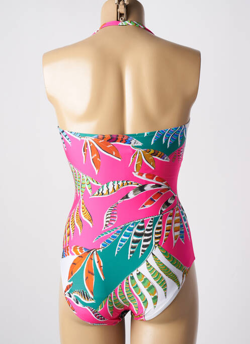 Costum de baie dintr-o singură piesă roz TESSY femeie