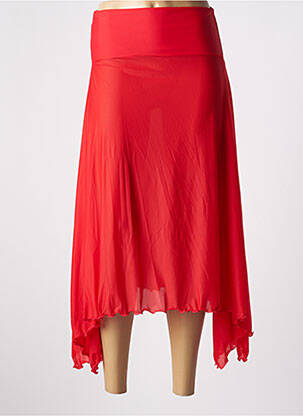 Fustă midi roșu PLATJA femeie