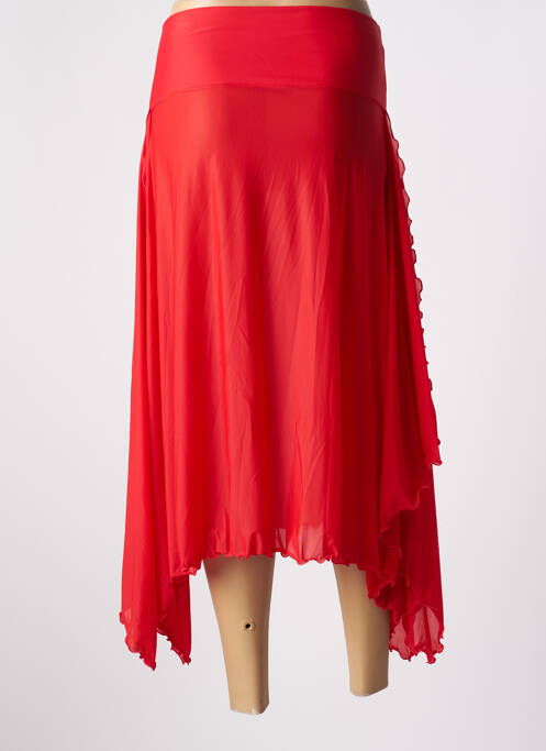 Fustă midi roșu PLATJA femeie