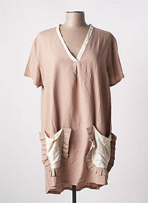 Rochie scurtă maro TENDANCE UNIQUE femeie