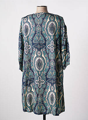 Rochie scurtă mâneci 3/4 mâneci 3/4 verde TENDANCE UNIQUE femeie