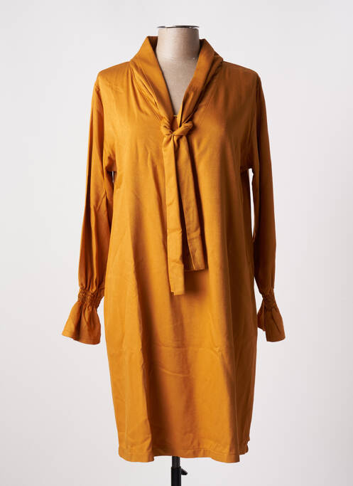 Rochie midi galben TENDANCE UNIQUE femeie