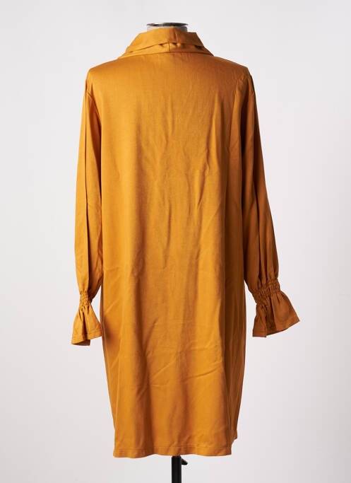 Rochie midi galben TENDANCE UNIQUE femeie