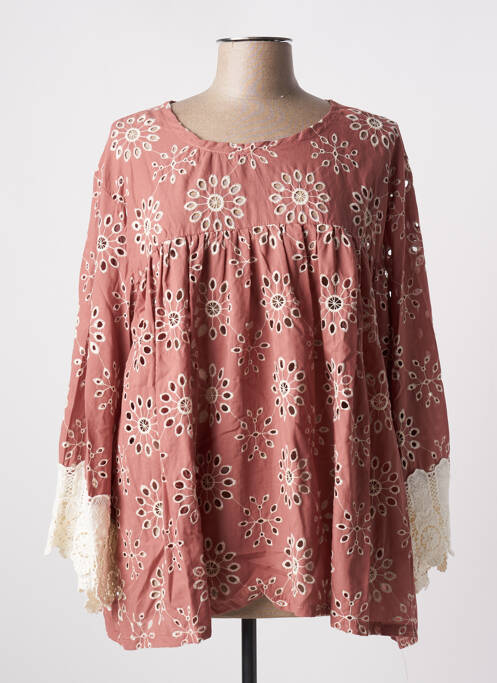 Tunică mâneci lungi roz TENDANCE UNIQUE femeie