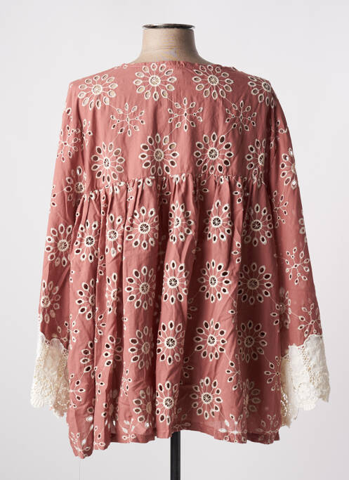 Tunică mâneci lungi roz TENDANCE UNIQUE femeie