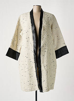 Vestă cu mâneci lungi bej TENDANCE UNIQUE femeie