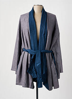 Jachete kimono mâneci lungi gri TENDANCE UNIQUE femeie