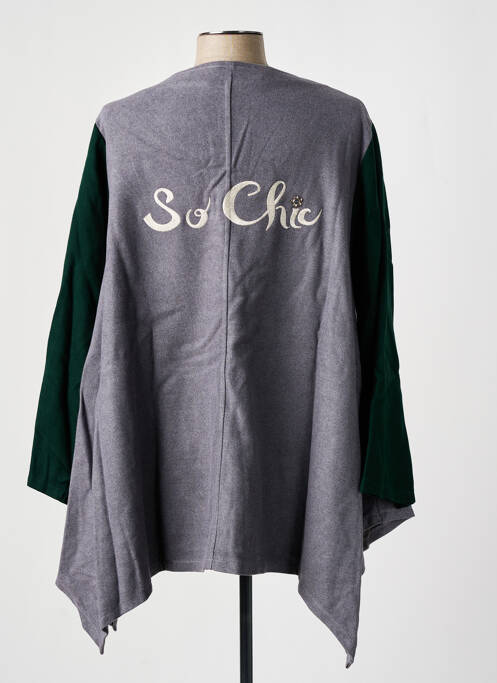 Tunică mâneci lungi gri TENDANCE UNIQUE femeie