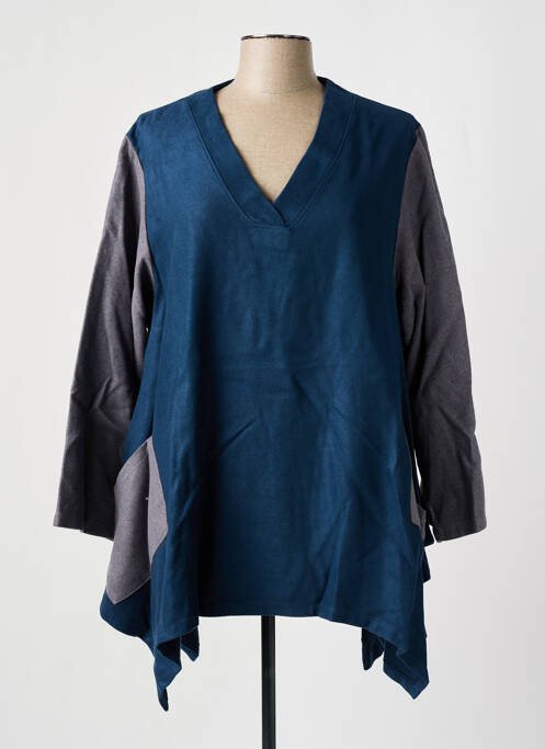 Tunică mâneci lungi albastru TENDANCE UNIQUE femeie