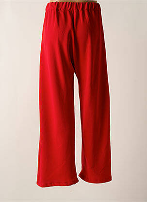Pantalon larg croială fluidă roșu TENDANCE UNIQUE femeie