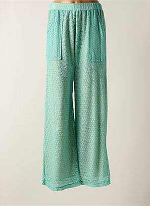 Pantalon larg albastru TENDANCE UNIQUE femeie