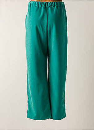 Pantalon drept talie elastică albastru TENDANCE UNIQUE femeie