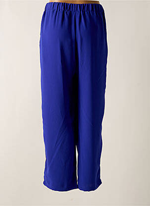 Pantalon drept talie elastică albastru închis TENDANCE UNIQUE femeie