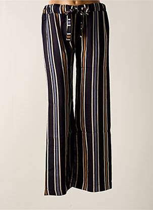 Pantalon drept buzunare albastru TENDANCE UNIQUE femeie