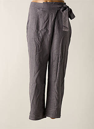 Pantalon slim talie elastică gri TENDANCE UNIQUE femeie