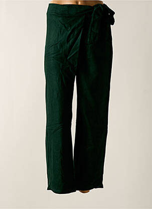 Pantalon slim talie elastică verde TENDANCE UNIQUE femeie