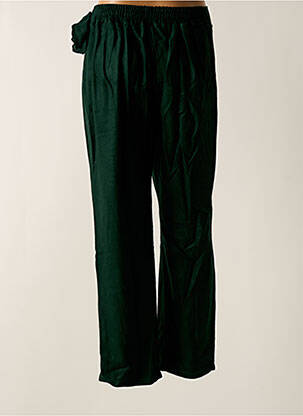 Pantalon slim talie elastică verde TENDANCE UNIQUE femeie