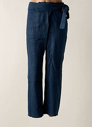 Pantalon slim talie elastică albastru TENDANCE UNIQUE femeie