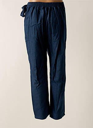 Pantalon slim talie elastică albastru TENDANCE UNIQUE femeie