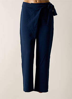 Pantalon slim talie elastică albastru TENDANCE UNIQUE femeie