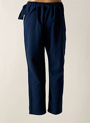 Pantalon slim talie elastică albastru TENDANCE UNIQUE femeie