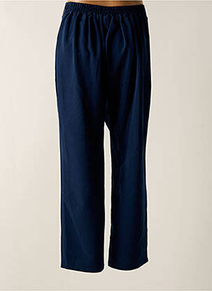 Pantalon slim talie elastică albastru TENDANCE UNIQUE femeie