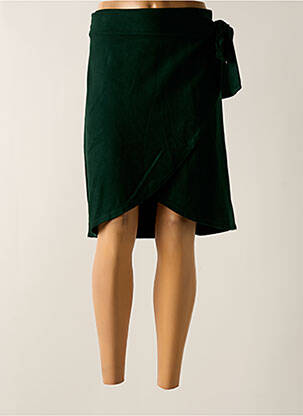Fustă midi croială dreaptă verde TENDANCE UNIQUE femeie