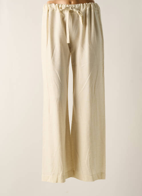 Pantalon drept bej TENDANCE UNIQUE femeie