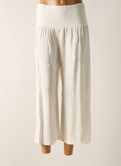 Pantalon trei sferturi alb TENDANCE UNIQUE femeie