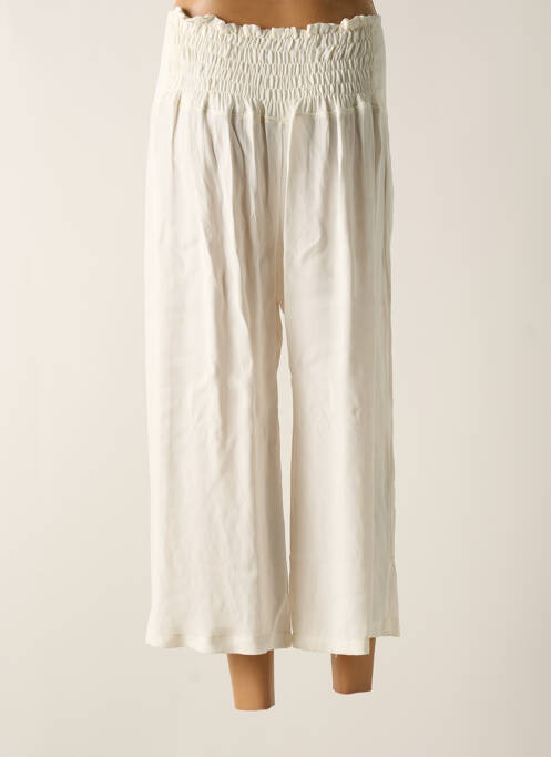 Pantalon trei sferturi alb TENDANCE UNIQUE femeie