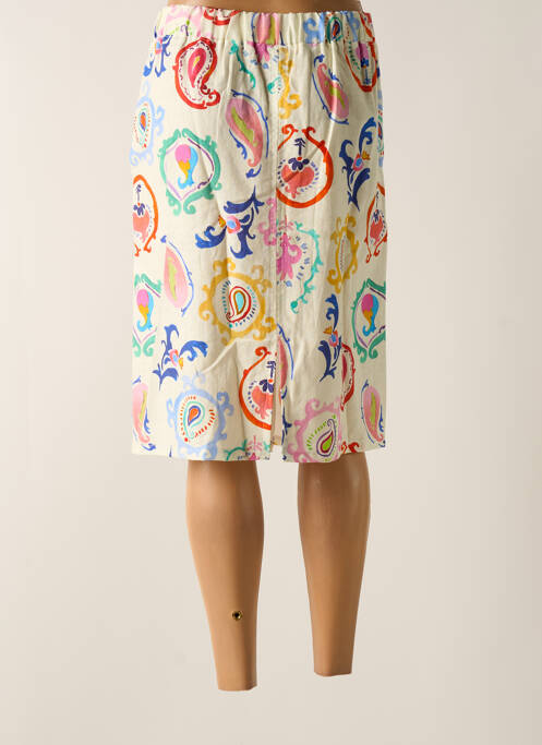 Fustă midi alb TENDANCE UNIQUE femeie