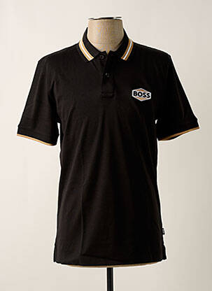Polo negru HUGO BOSS bărbat