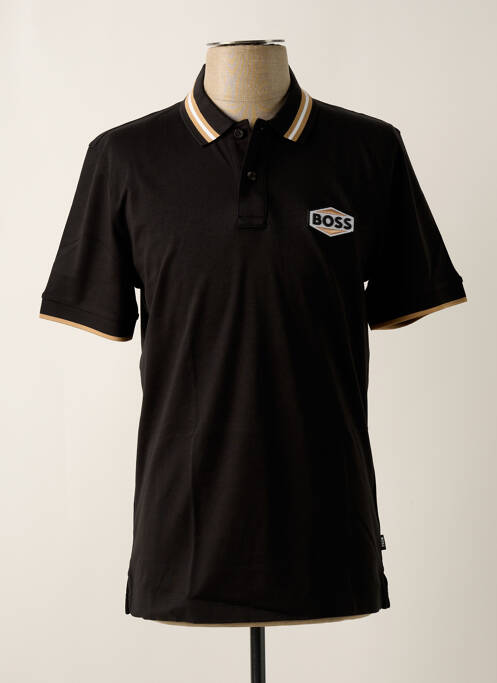 Polo țesătură jersey mâneci scurte negru HUGO BOSS homme