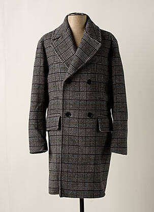 Palton lung gri HUGO BOSS bărbat