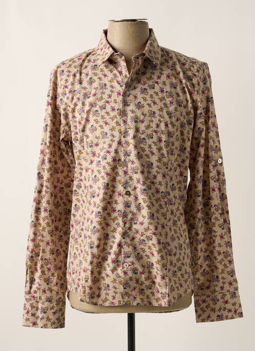 Cămașă cu mâneci lungi bej NUMEROLOGIE bărbat