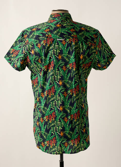 Cămașă cu mâneci scurte verde NUMEROLOGIE bărbat