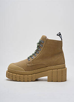 Botine/ghete toc mic toc de 4 la 6 cm bej NO NAME femeie