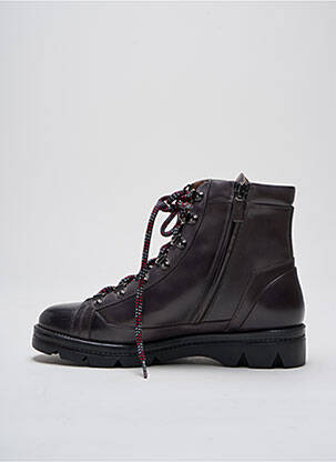 Botine/ghete material neted toc plat până la 3 cm gri SANTONI femeie