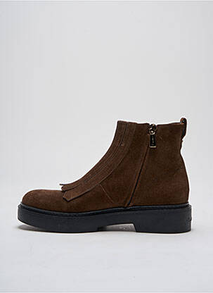Botine/ghete nubuc toc de 4 la 6 cm maro SANTONI femeie