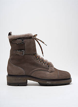 Botine/ghete umplută toc de 4 la 6 cm maro SANTONI femeie