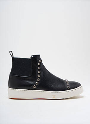 Adidași închidere elastică toc plat până la 3 cm negru SANTONI femeie