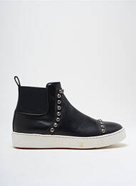 Adidași închidere elastică toc plat până la 3 cm negru SANTONI femme