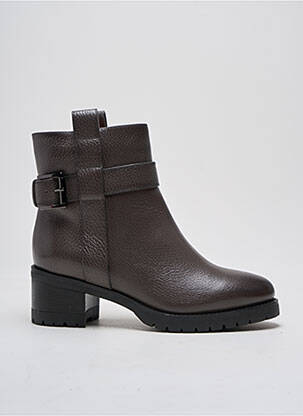 Botine/ghete umplută toc de 4 la 6 cm gri SANTONI femeie