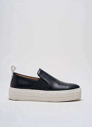 Slip-on-uri țesătură satinată toc de 4 la 6 cm negru BY MALENE BIRGER femeie