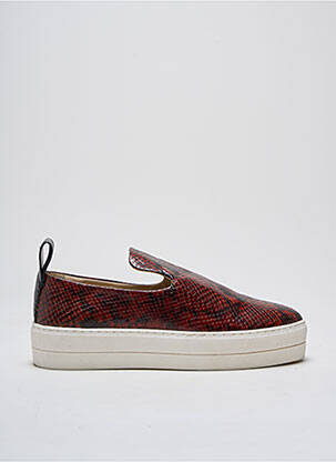 Mocasini țesătură satinată toc de 4 la 6 cm maro BY MALENE BIRGER femeie