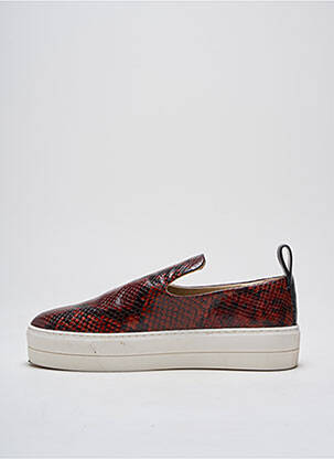 Mocasini țesătură satinată toc de 4 la 6 cm maro BY MALENE BIRGER femeie