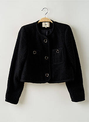 Jachete elegante buzunare negru SUNCOO femeie