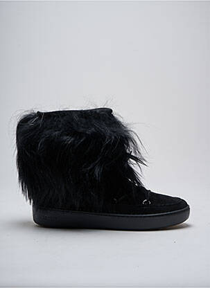 Botine/ghete umplută toc plat până la 3 cm negru MOON BOOT femeie