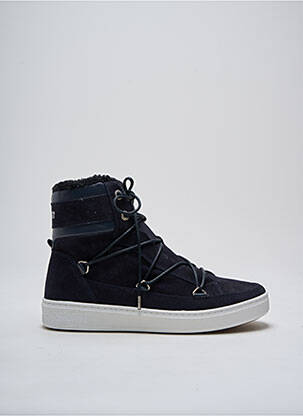 Adidași nubuc toc plat până la 3 cm albastru MOON BOOT femeie